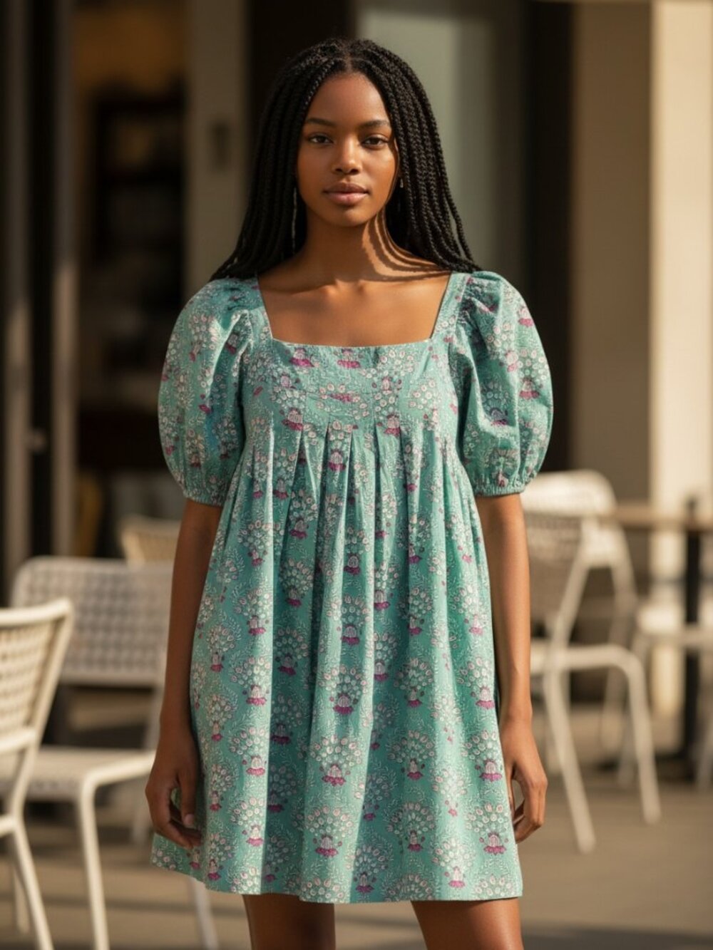 Crown & Ivy Tiered Floral Midi Dress | Size Large (L)